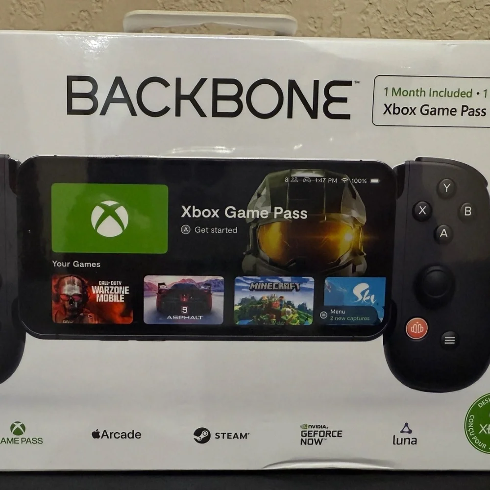 BACKBONE One Mobile Gaming Controller (Lightning) Xbox Sealed in Box